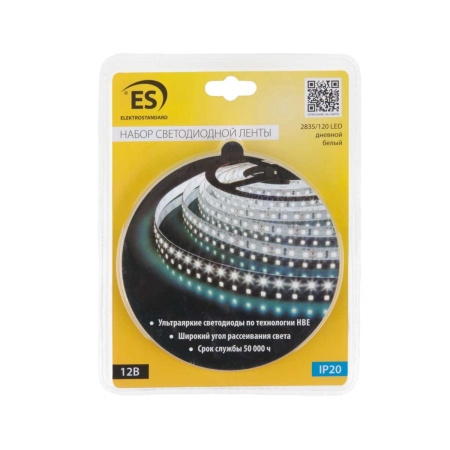 Светодиодная лента Elektrostandard 9,6W/m 120LED/m 2835SMD дневной белый 5M a050169