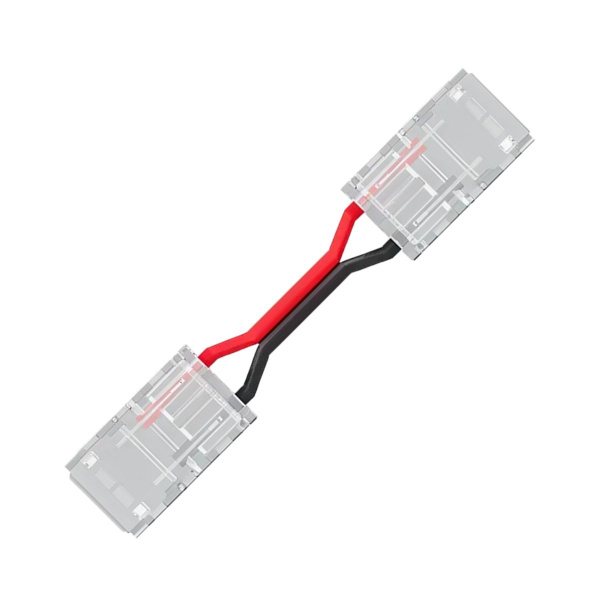 Коннектор прокалывающий 2 pin для гибкого соединения одноцветной LED ленты 8мм тип SMD, COB IP20 длина провода 150мм Apeyron 09-114