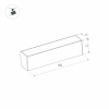 Трековый светодиодный светильник Arlight Mag-Flat-25-L800-24W Warm3000 034213