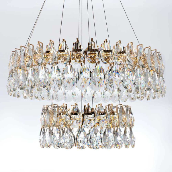 Подвесная светодиодная люстра Modelux Premium ML.6900.800P GD