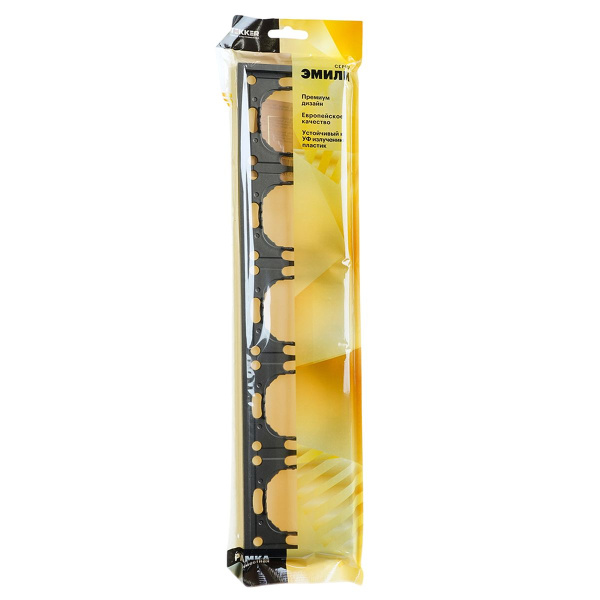 Рамка Stekker, PFR00-5005-09 5-местная Эмили, антрацит, soft touch 49940