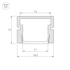 Профиль Arlight PDS-SM-3000 ANOD BLACK 037947