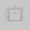 Алюминиевый профиль накладной 16x12 (Серебро, 2 м), ALM-005-S-2M Maytoni Led Strip 631012