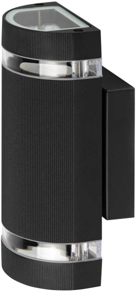 Светильник уличный настенный ЭРА «Адрия» GBW-102-BL-0230 230В 2хGU10 IP54 вверх/вниз черный Б0069595
