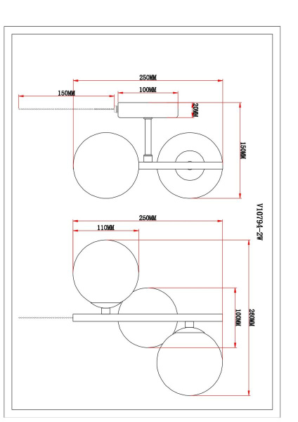 Бра Moderli Renny V10794-2W