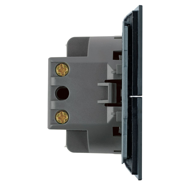 Выключатель 2-клавишный (механизм), Stekker, 250В, 10А Мия, RSW10-3104-05, черный бархат 50443