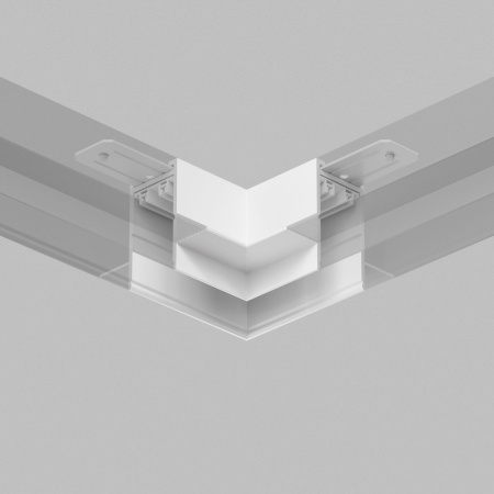 Коннектор L-образный потолок-потолок Denkirs Smart Hide TR2112-WH