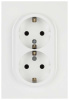 Розетка ЭРА Arktik 16-2104-01 двойная с заземлением 2X2P+E Schuko 16А-250В белый Б0070444