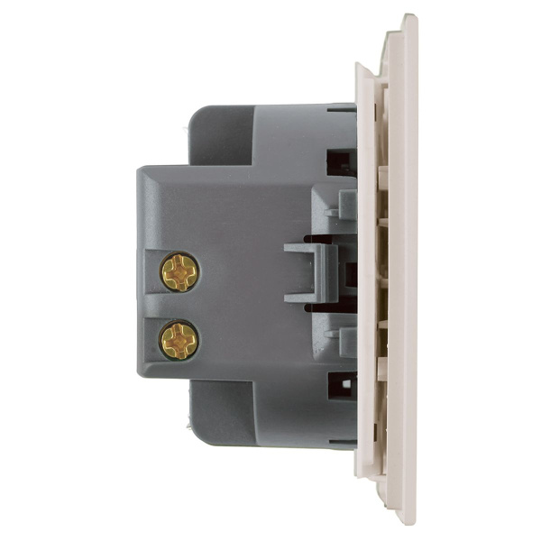 Переключатель 1-клавишный (механизм), Stekker, 250В, 10A Мия, RSW10-3105-08, пудровый жемчуг 50477