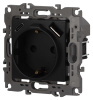 Розетка ЭРА Серия 12 12-4108-05 2P+E 16A-250В со шторками с USB type-A+C 5В-3А антрацит Б0067707