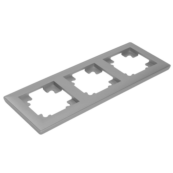 Рамка 3-постовая Stekker Катрин серебро PFR00-7003-03 39799