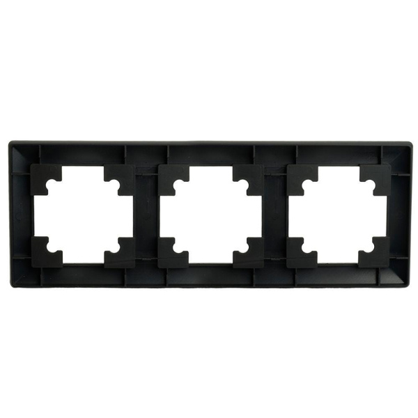 Рамка 3-постовая Stekker Катрин черный PFR00-7003-05 39814