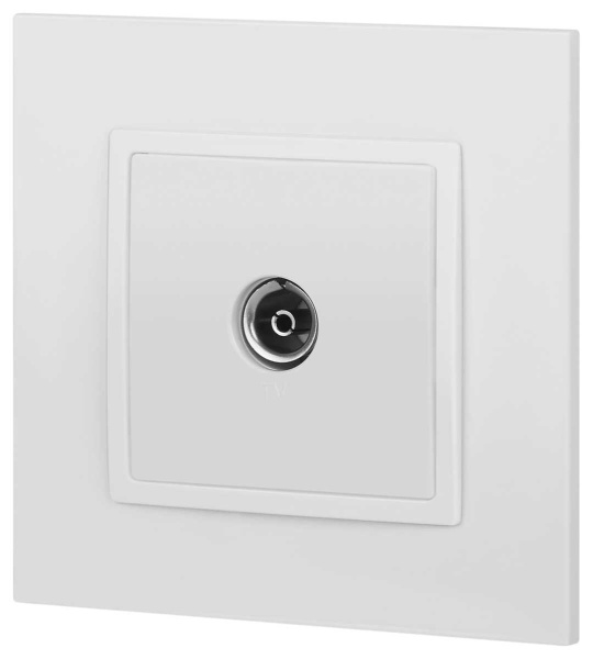 Розетка ЭРА Elegance 14-3101-01М TV одиночная, белый матовый Б0065813