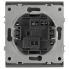 Кнопка ЭРА Arktik 16-1109-06 10АХ-250В графит Б0070399