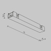 Коннектор питания прямой Maytoni Technical Accessories for tracks Basity TRA172IPC-1B