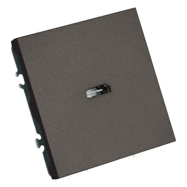 Розетка HDMI 2.0 Type A (механизм), Stekker Эмили, RST00-5118-09, антрацит, soft touch 50168