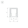 Профиль Arlight SL-Mini-8-3000 Anod 036031