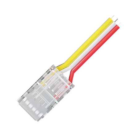 Коннектор прокалывающий 3 pin для подключения CCT LED ленты 8мм тип COB IP20 длина провода 150мм Apeyron 09-116