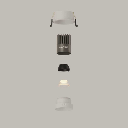 Встраиваемый светильник Maytoni Technical DL115-10W-3K-W