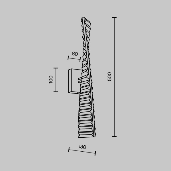 Настенный светодиодный светильник Modelux Modestyle MS.88910.01 GD