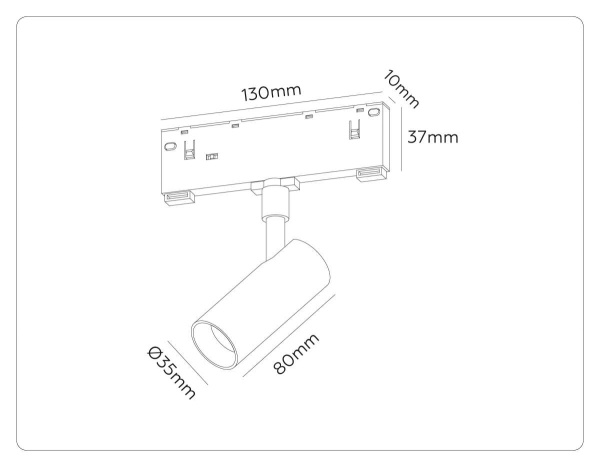 Трековый акцентный светильник Ambrella Light TRACK SYSTEM GL2301