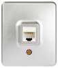 Розетка ЭРА Эксперт 11-3203-03 информационная RJ45 IP20 ОУ алюминий Б0063009