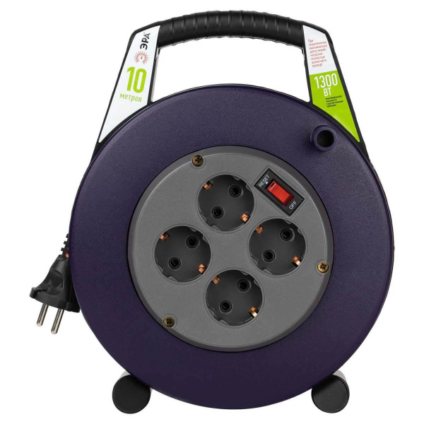 Удлинитель силовой ЭРА 4гн 10м б/з BPx-4-2x0,75-10m Б0052923