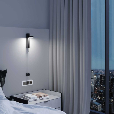 Выключатель одноклавишный проходной с подсветкой Werkel графит акрил W1112144 4690389197437