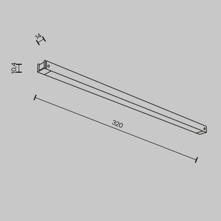 Трековый светильник Maytoni Technical TR173-1-8WTW-B