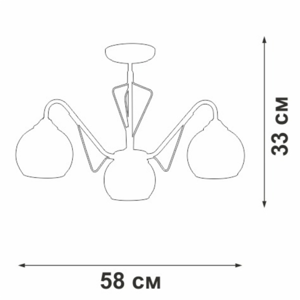 Потолочная люстра Vitaluce V3951-7/3PL