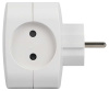 Разветвитель электрический ЭРА SP-4-USB-W на 4 розетки + 2xUSB 2400mA без заземления 10А белый Б0049532