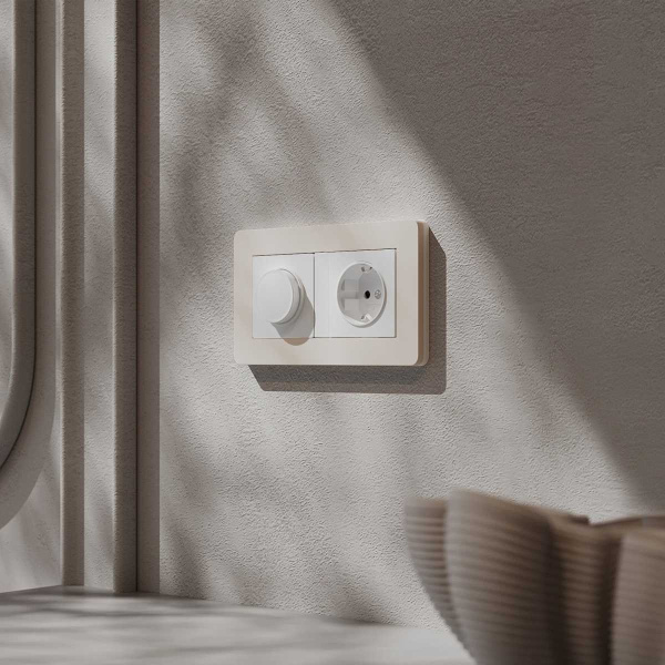 Рамка Werkel Split на 2 поста айвори/белый W0023066 4690389206054