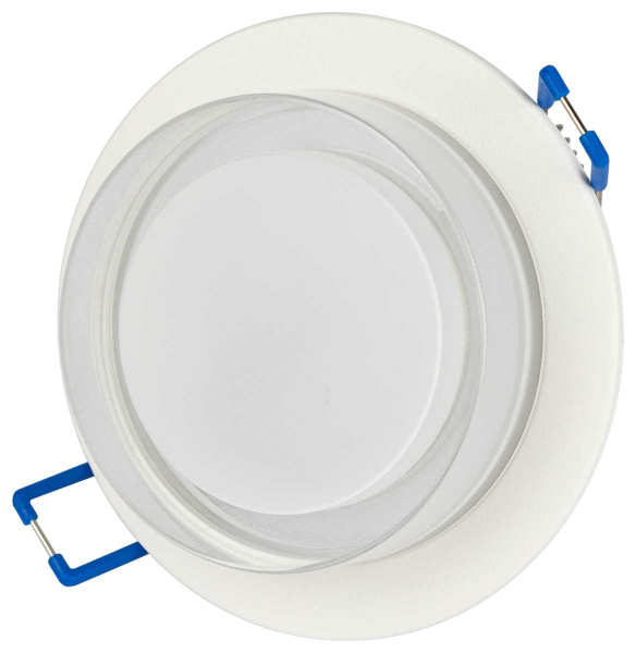 Светильник встраиваемый декоративный ЭРА DK107 WH под лампу MR16 GU5.3 белый Б0058396