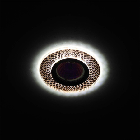 Точечный светильник ЭРА с подсветкой DK LD43 TEA 3D Б0037352