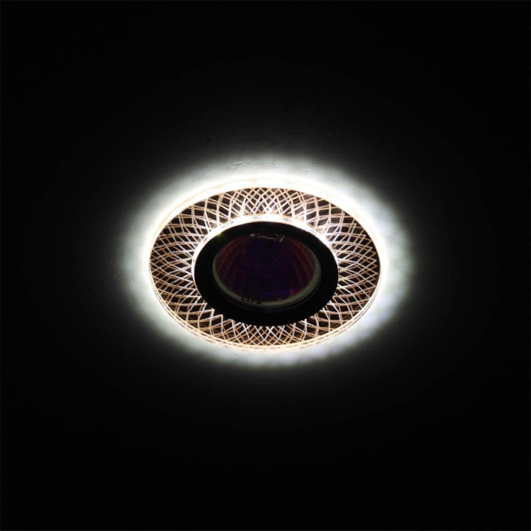 Точечный светильник ЭРА с подсветкой DK LD43 TEA 3D Б0037352