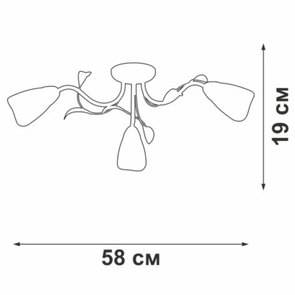 Потолочная люстра Vitaluce V3872-0/3PL