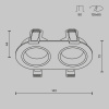Встраиваемый светильник Maytoni Technical Downlight Share DL126-02-GU10-W
