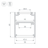 Профиль Arlight SL-ARC-5060-Line-2500 White 032689