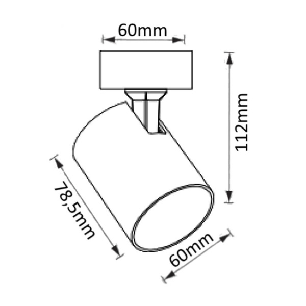 Спот Crystal Lux CLT 017CW1R WH