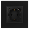 Розетка ЭРА Elegance 14-4108-05 2P+E 16A-250В со шторками с USB type-A+C 5В-3А антрацит Б0067724