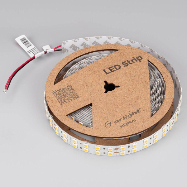 Светодиодная лента Arlight 4W/m 144Led/m 5060SMD теплый белый 5M RT-B144-19mm 24V Warm3000 025273(2)