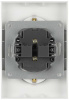 Розетка ЭРА Galaxy 15-2107-01 без заземления двойная 2X2P 16А-250В IP20 белый Б0071697
