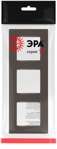 Рамка для розеток и выключателей ЭРА Серия 12 12-5203-13 на 3 поста, Классик, бронза Б0067782