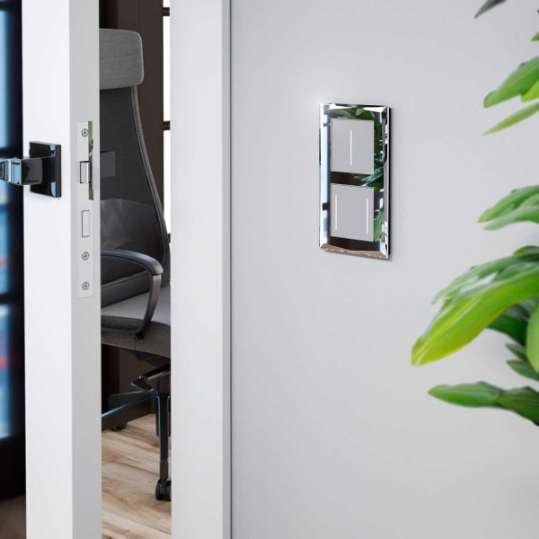 Рамка на 2 поста Werkel Diamant зеркальный W0021220 4690389158827