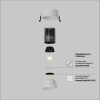 Встраиваемый светильник Maytoni Technical DL123-10W-2.7K-W