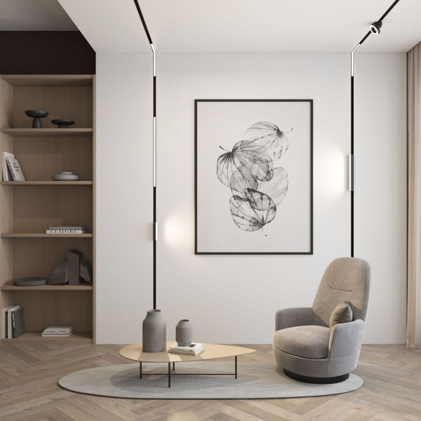 Трековый светодиодный светильник Denkirs Smart Linear DK8003-BK