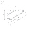Профиль Arlight KLUS-P45.30-2000 ANOD 025469