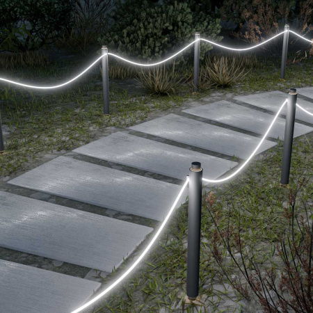 Светодиодный неон Apeyron 220В, 6Вт/м, 300лм/м, 6500К (х/б), smd 2835, 144д/м, круглый, d=14мм, 50м, IP66 17-59