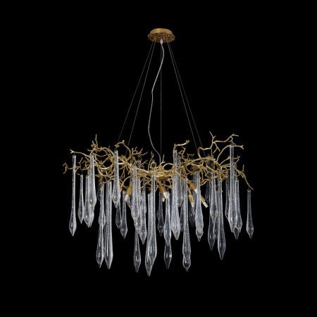 Подвесная люстра Crystal Lux Reina SP8 D1000 Gold Pearl