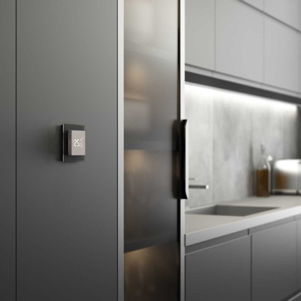 Терморегулятор умный сенсорный для теплого пола Werkel W1151217 дымчатый 4690389201165